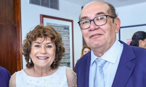 Gilmar Mendes e esposa Guiomar anunciam fim do casamento